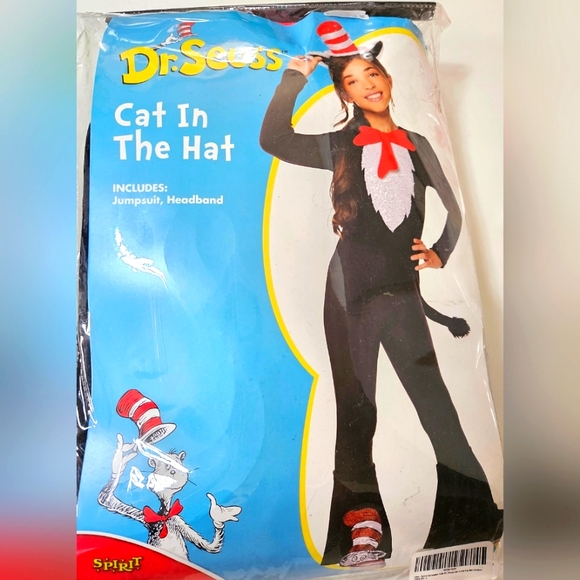 Halloween Dr. Seuss "Cat in the Hat" kids Costume - size Large (kids) - Picture 2 of 6